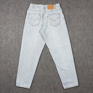 Vintage Levis 560 Light Wash Blue Jeans Tapered Leg 28x30 High Rise 0600